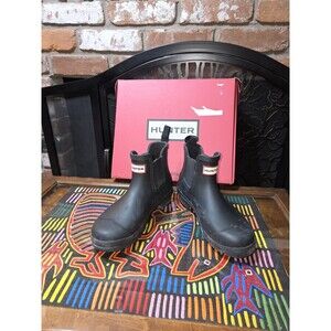 Genuine Hunter Original Chelsea Women's Waterproof Rain Boots Black New Size 6